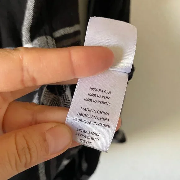 Rails Womens Shirt Button Down Plaid Black Size XS Long Sleeves Casual Soft Top - Picture 10 of 11